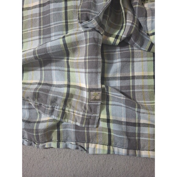 Tommy Bahama Camp Shirt Silk  XL Silk Original Fit  Button Up Windowpane Plaid - Picture 4 of 7